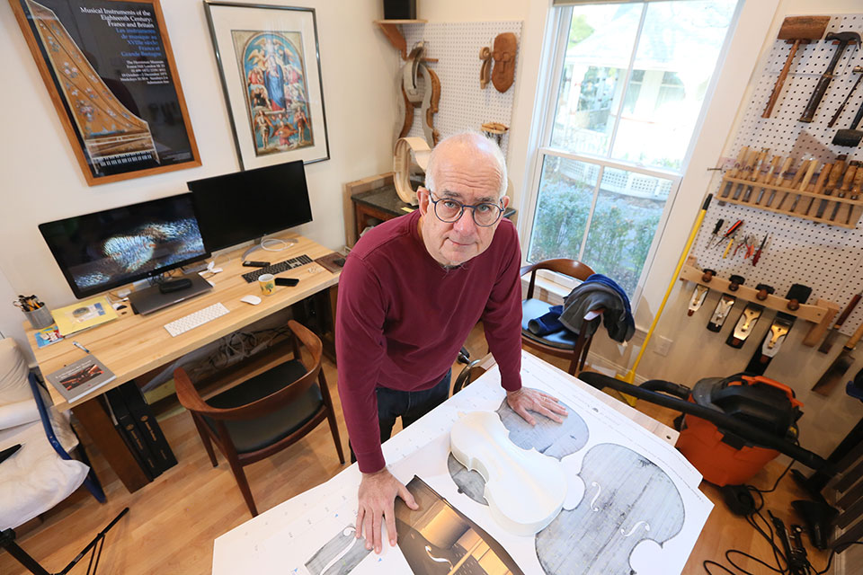 Harry Mairson in his studio
