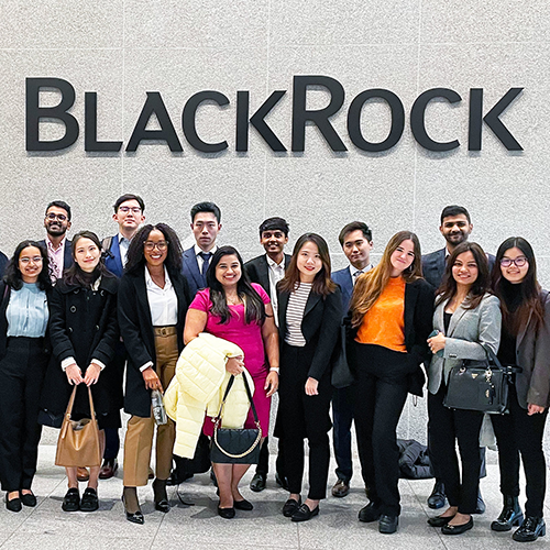 Brandeis students at BlackRock