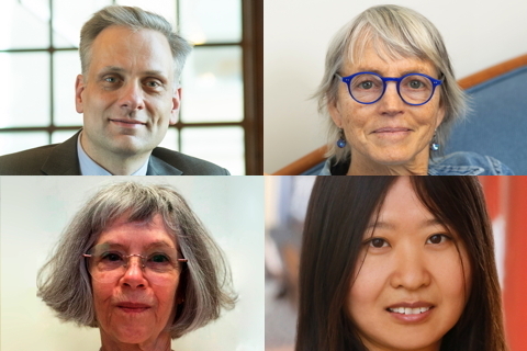 Collage of four award winners