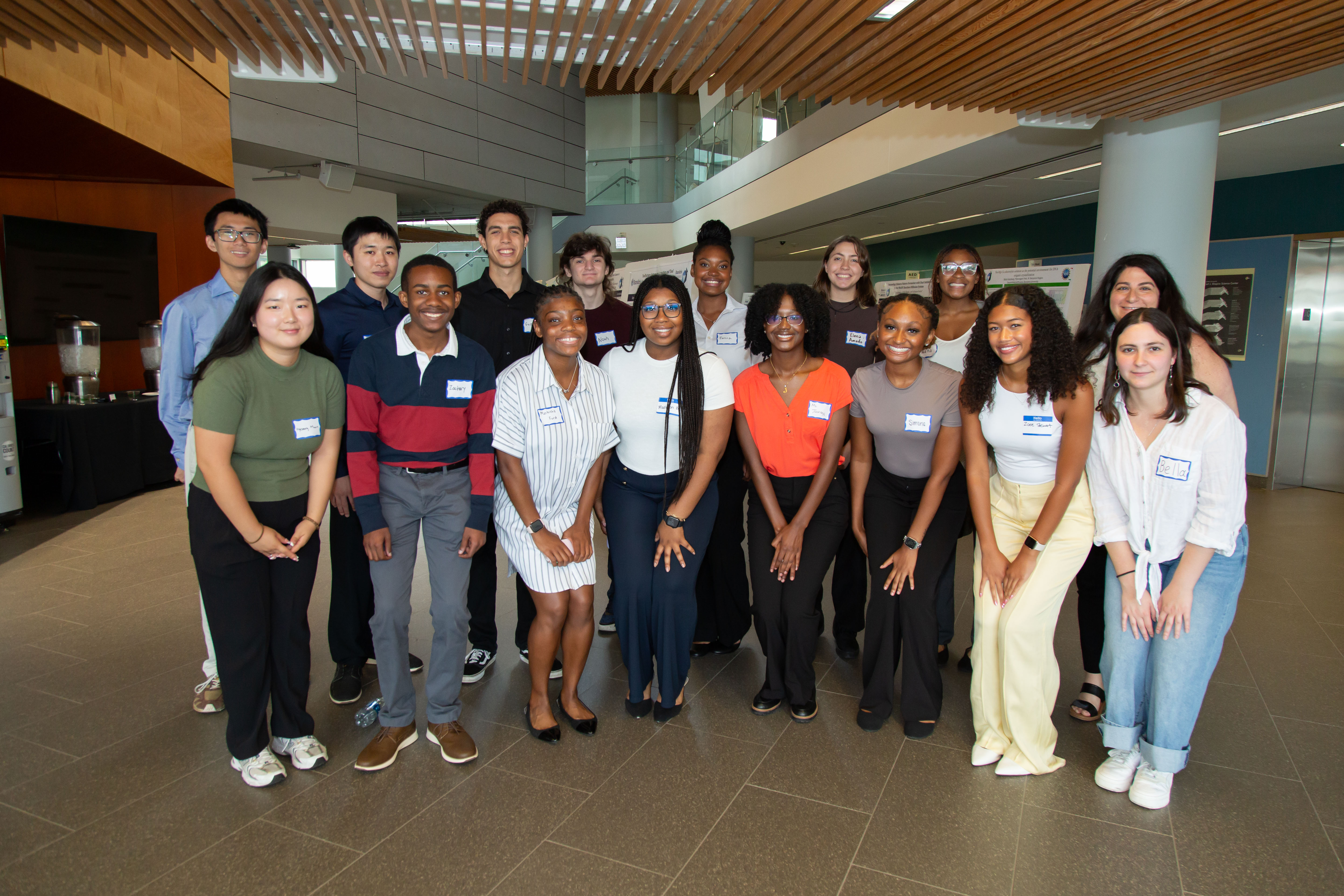students posed for photo at scifest
