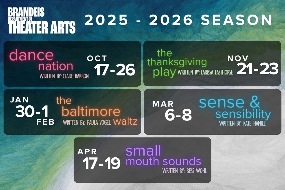 Brandeis Department of Theater Arts 2024-25 Season Images
